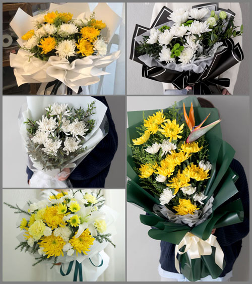 山西晋中灵石县王禹乡枣岭村白事花束代送